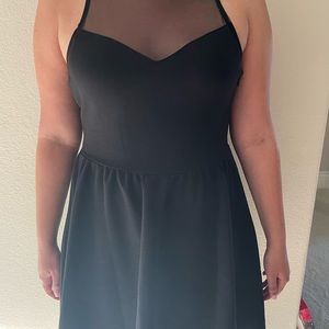 Open back lace LBD